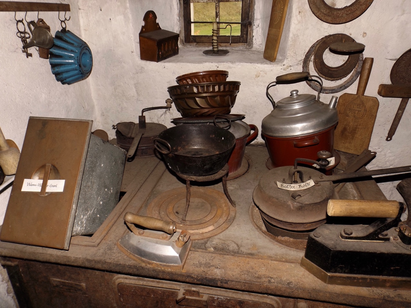 Küchenausrüstung aus dem 19. Jahrhundert